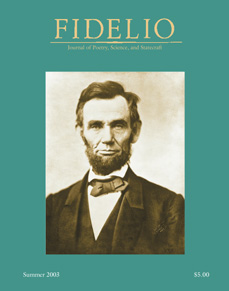 Cover of Fidelio Volume 12, Number 2, Summer 2003