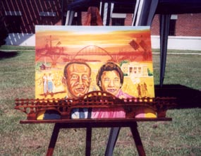 Painting of Amelia and S.W. Boynton