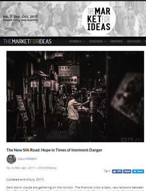 Klaus Fimmen's article in issue 4 of year 2017 of the Romanian journal, "Market for Ideas"